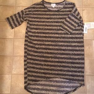 Lularoe Irma, Black and Tan